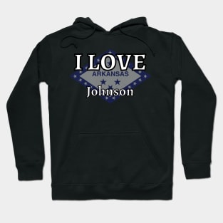 I LOVE Johnson | Arkensas County Hoodie